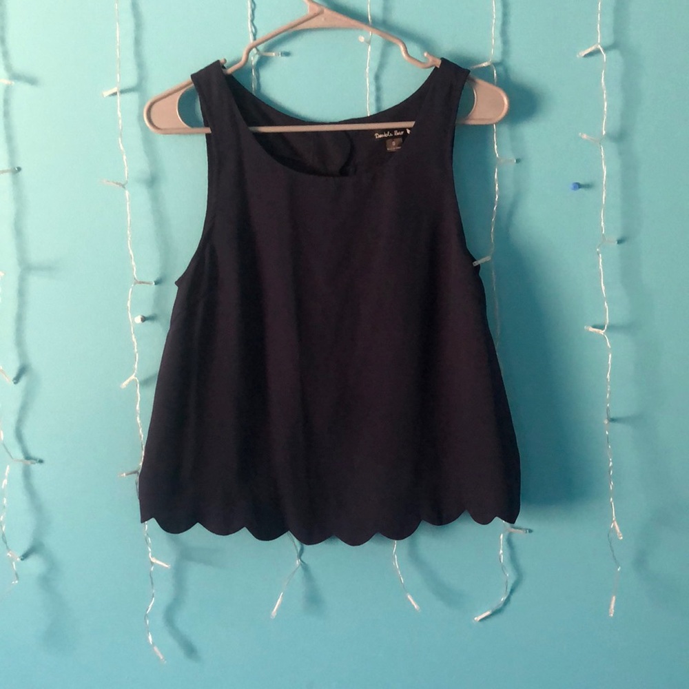 navy tank top